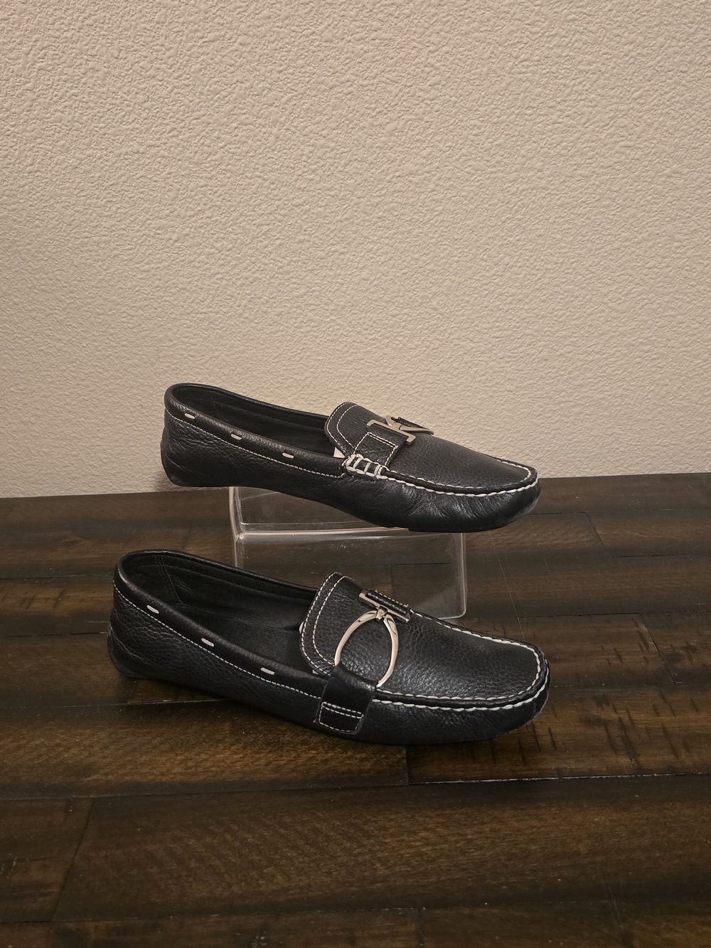 Anne Klein KK Davis Black Loafers 7